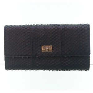 Chanel A50951 Nero Snake Portafogli In Pelle Con Patta Grande