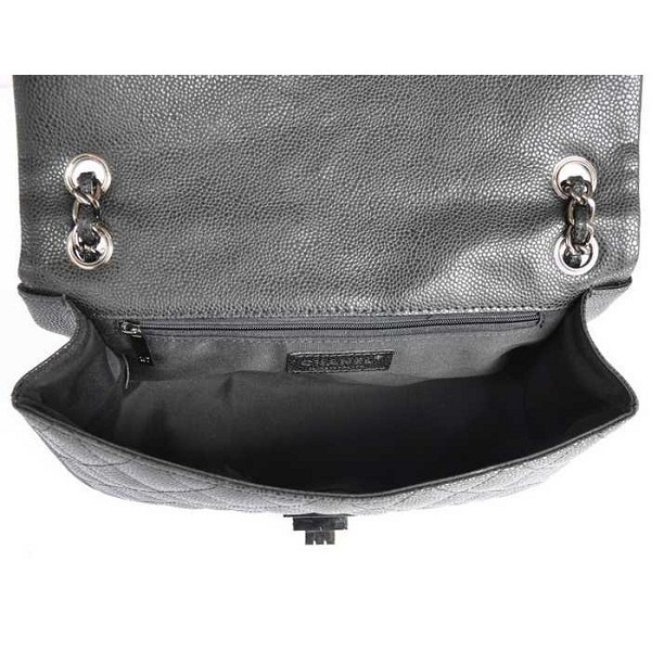 Chanel A65071 Flap Borse In Pelle Di Vitello Nero Con Gun Colore