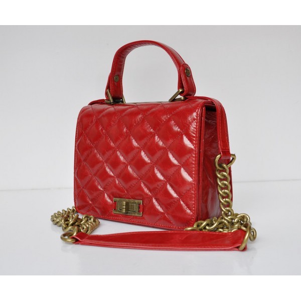 Chanel A66816 Red Oil Cera In Pelle Flap Borse