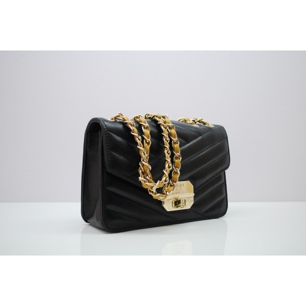 Chanel A66838 Flap Borse Con Ghw Black Mini Agnello