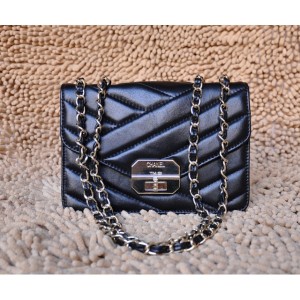 Chanel A66838 Trapuntato Borsa In Pelle Di Agnello Nero Con Ghw