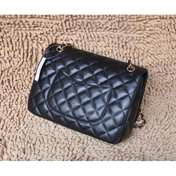 Chanel San Valentino Flap Borse Serie Agnello Nero Con Ghw