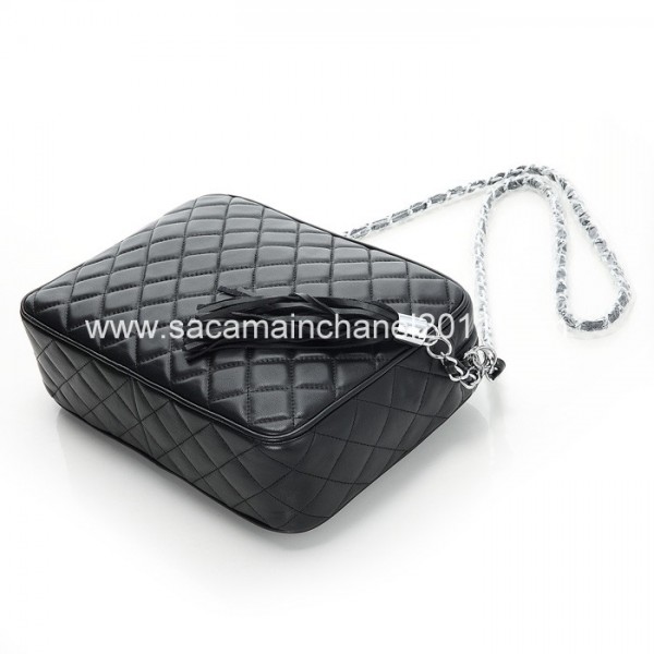 Chanel Borse In Pelle Di Agnello Nero 2012 Con Fiocco