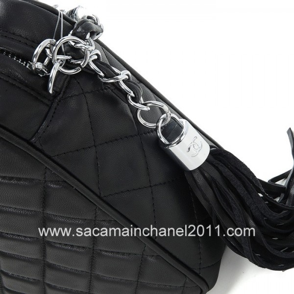 Chanel Borse In Pelle Di Agnello Nero 2012 Con Fiocco