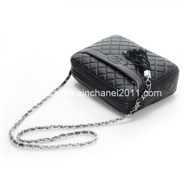 Chanel Borse In Pelle Di Agnello Nero 2012 Con Fiocco