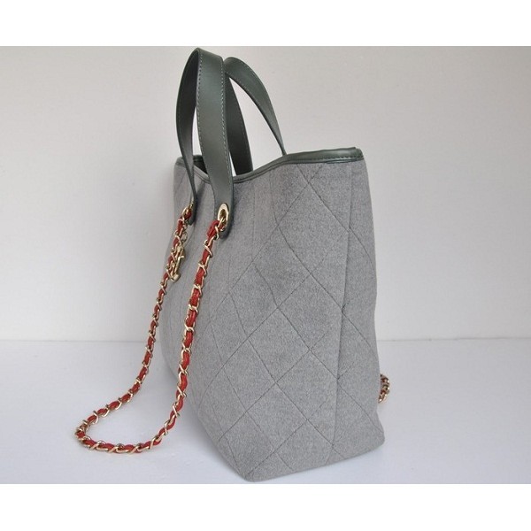 Shopping Bags Chanel 2012 Grigio Con Finitura Oro