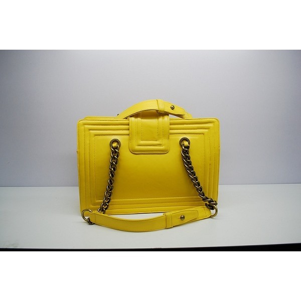 Borse Chanel A66708 Ragazzo Con Vintage Giallo Limone Vitello Gh