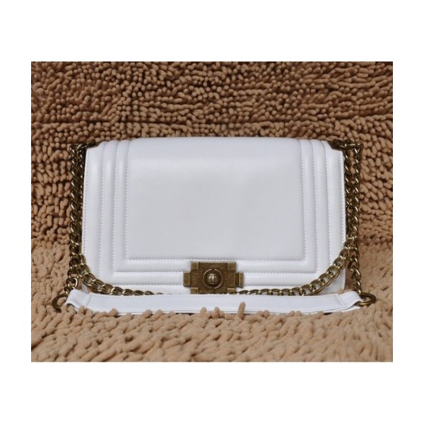 Borse Chanel Boy 2011 Con Old Gold Hw Bianco Dagnello
