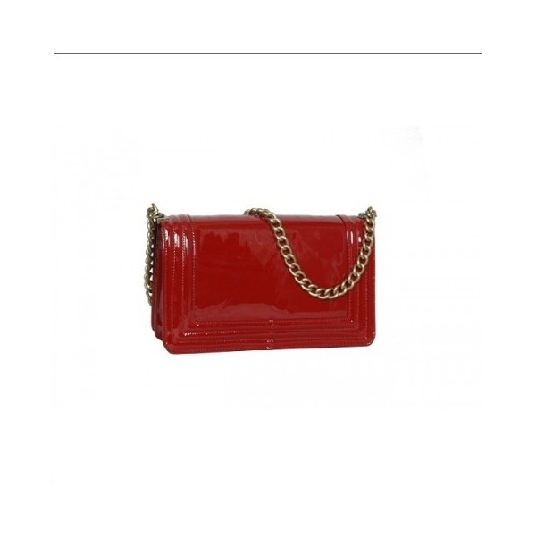 Chanel 2011 Borse Flap In Red Boy Pelle Con Brass Hw