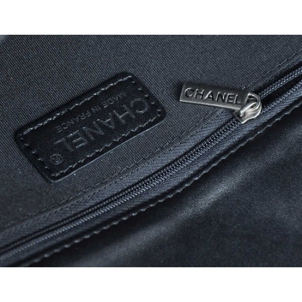 Chanel A67086 Flap Boy Borse In Pelle Di Vitello Nero Trapuntato