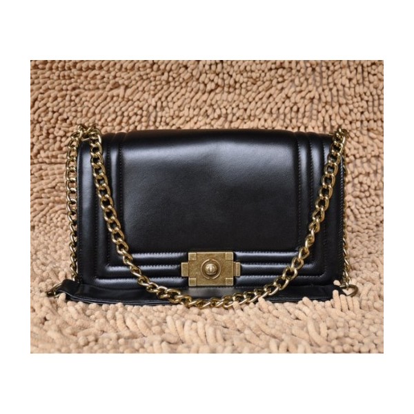 Chanel Nero Agnello Borse Boy 2011 Old Oro Hw