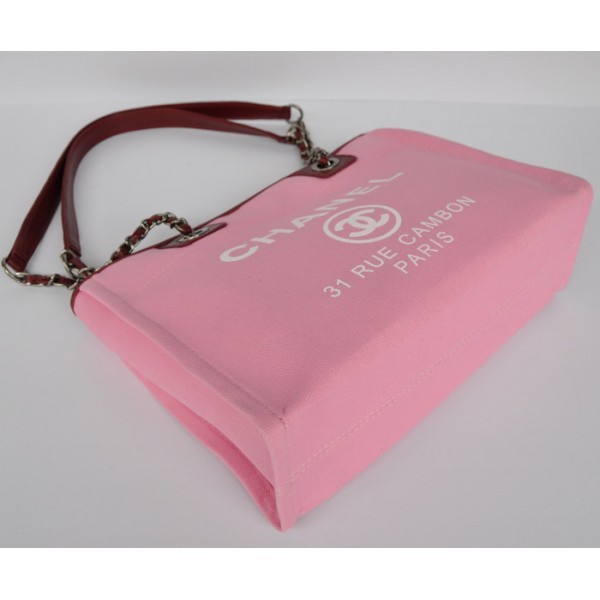 Chanel A66939 Borse Shopping Di Tela Cambon Rosa