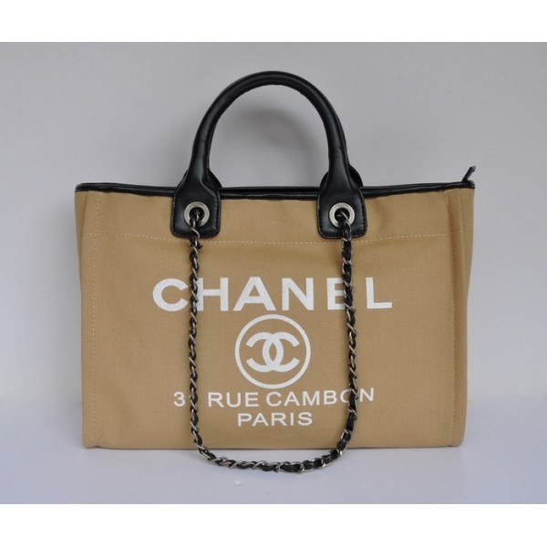 Chanel Cambon Borse A66941 Tela Commerciale Albicocca
