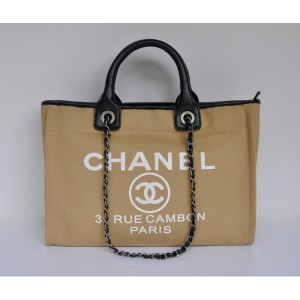 Chanel Cambon Borse A66941 Tela Commerciale Albicocca