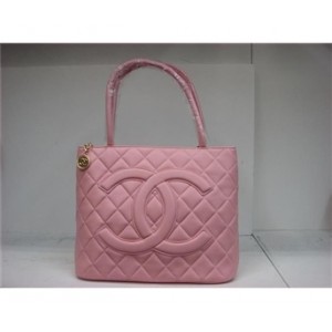 Chanel Classic Cambon Borse Pelle Di Agnello Rosa