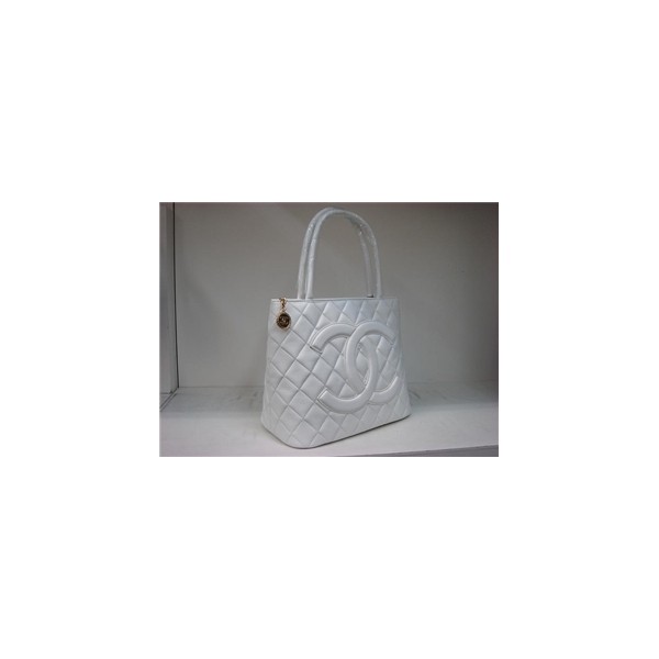 Chanel Classic Tote Cambon White Lamb