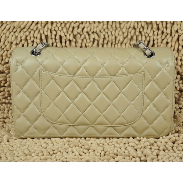 Borse Chanel Flap A01113 Agnello Albicocche Con Hardware Argento