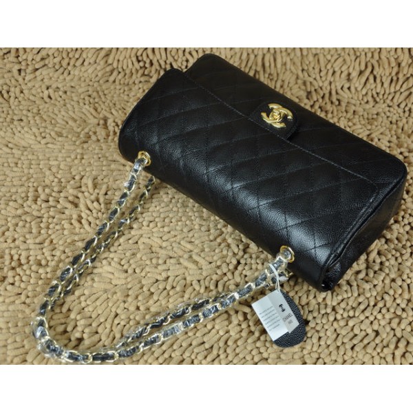 Chanel A01113 Borse Classic Flap In Caviar Black Con Oro Hw