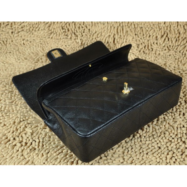 Chanel A01113 Borse Classic Flap In Caviar Black Con Oro Hw