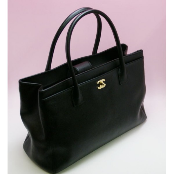 Chanel A15206 Grande Vitello Nero Della Borsa