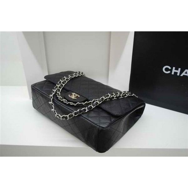 Chanel A47600 Borse In Pelle Di Vacchetta Maxi Caviar Black Shw