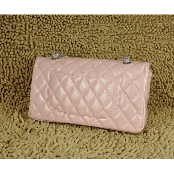 Rose Borse Chanel A01113 Flap In Pelle Di Brevetto Con Hardware