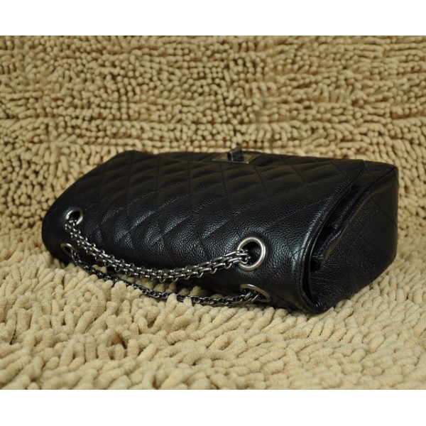 A30227 Chanel Classic Flap Borse Caviar Black Con Hardware In Ar