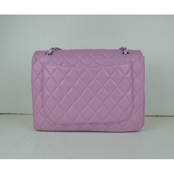 Borse Chanel Flap A46558 In Pelle Di Agnello Rosa Con Hardware A