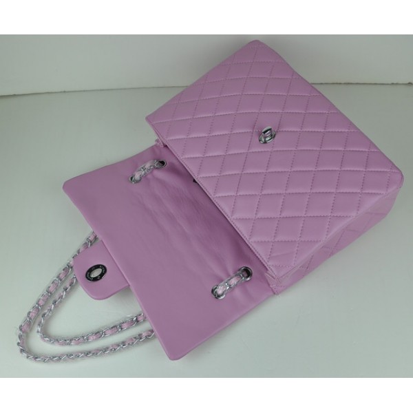 Borse Chanel Flap A46558 In Pelle Di Agnello Rosa Con Hardware A