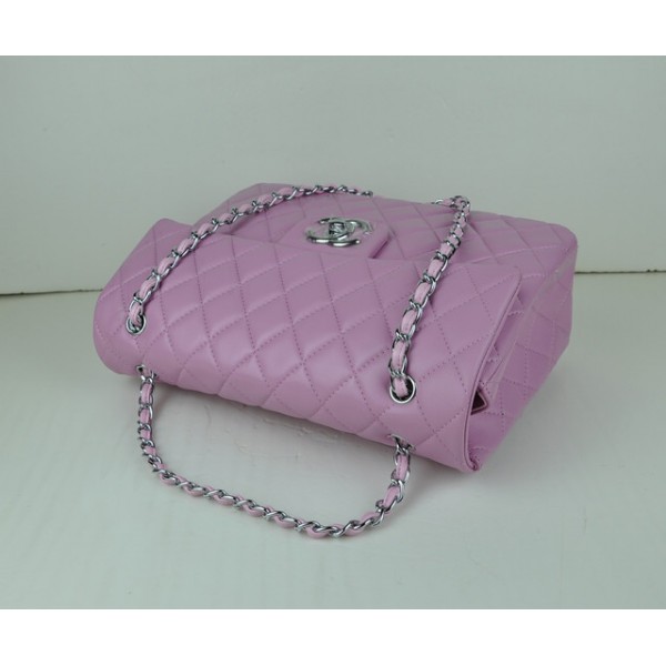 Borse Chanel Flap A46558 In Pelle Di Agnello Rosa Con Hardware A