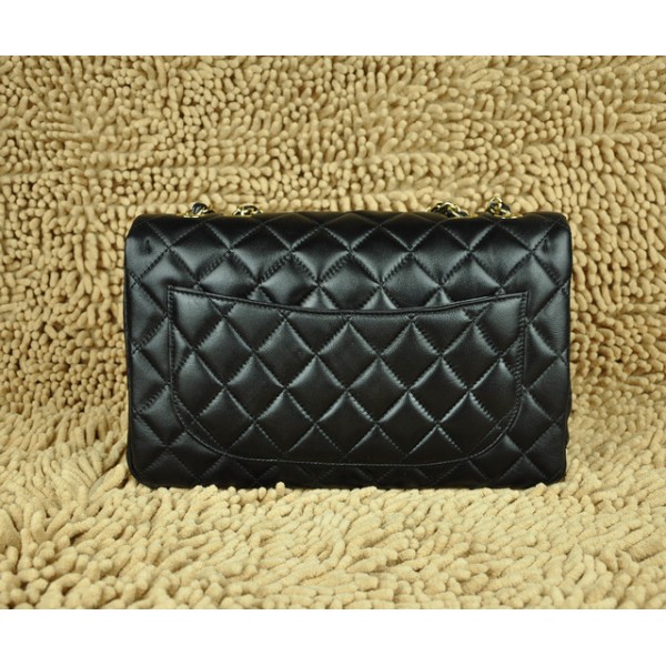 Borse Chanel Flap Jumbo A28600 In Pelle Di Agnello Nero Con Hard