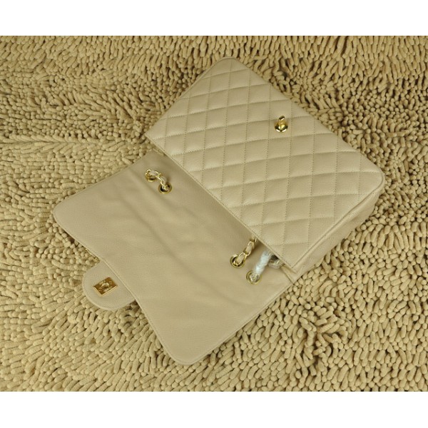 Borse Chanel Jumbo Flap A28600 In Pelle Pieno Fiore Con Albicocc