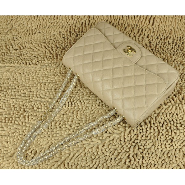 Borse Chanel Jumbo Flap A28600 In Pelle Pieno Fiore Con Albicocc