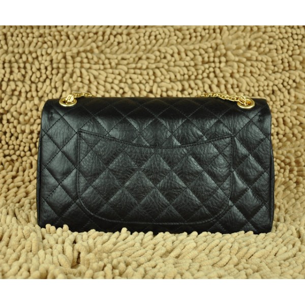 Chanel 28670 Classic Black Flap Borse In Pelle Di Vitello Con Or