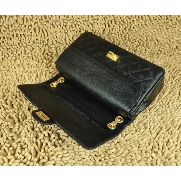 Chanel 28670 Classic Black Flap Borse In Pelle Di Vitello Con Or