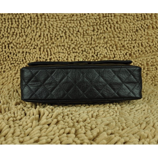 Chanel 28670 Classic Black Flap Borse In Pelle Di Vitello Con Or