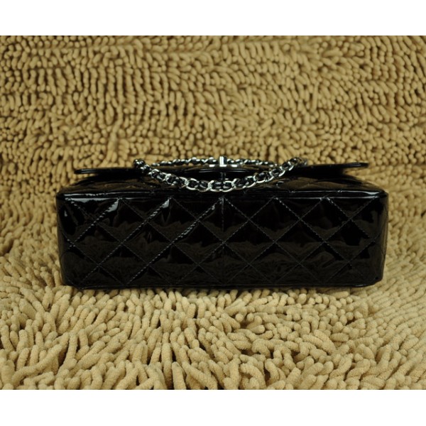 Chanel A28600 Borse Jumbo Flap In Vernice Nera Con Shw