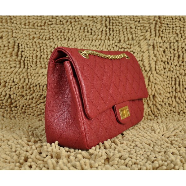 Chanel A30227 Borse Classic Flap In Caviar Red Con Hardware Oro