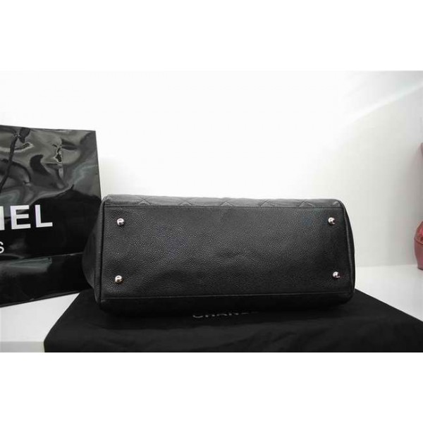 Chanel 36060 Caviar Borsa A Tracolla In Pelle Di Colore Nero