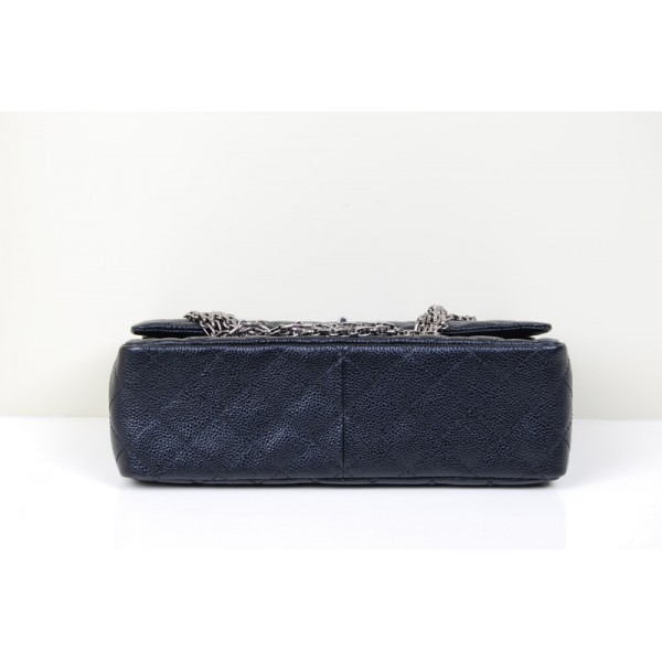 Chanel A37587 Caviar Black Leather Borse Flap Classic