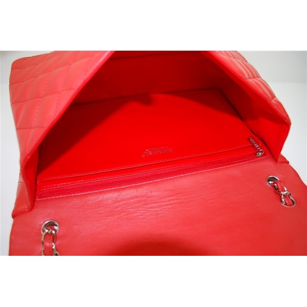 Chanel A47600 Flap Borse Maxi Rosso, Arancio, Con Hardware In Ar