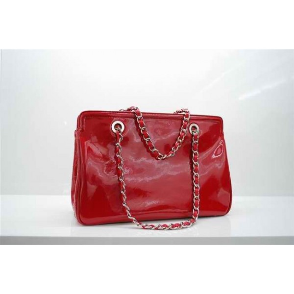 Chanel A47926 Red Patent Borse In Pelle Piccolo Centro Commercia
