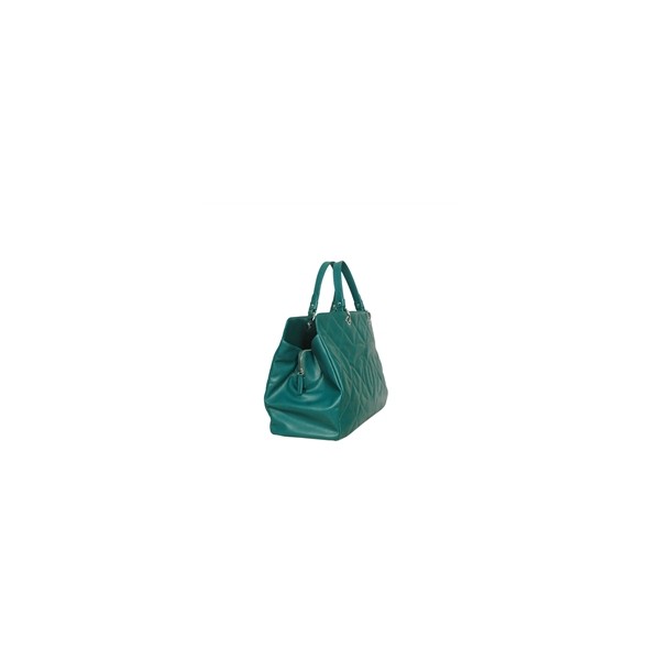 Chanel Classic Quilted In Pelle Fiore Verde Large Tote