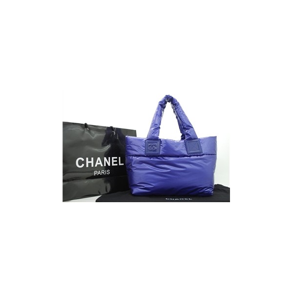 Chanel A47108 Reversibile Trapuntato In Nylon Borse Piccolo Blu