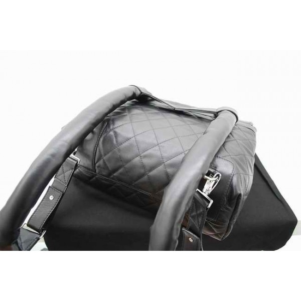 Chanel Quilted A47094 Zaino Agnello Nero