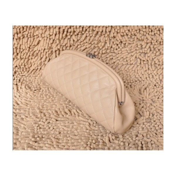 Borse Chanel A32342 Albicocca Caviar Leather Clutch