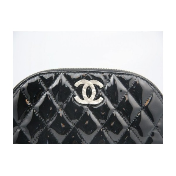 Chanel 2011 Nuovo Leather Clutch Nero Vernice