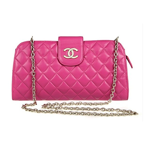 Chanel 2012 Frizione Borse Pelle Di Agnello Con Rose Gold Chain