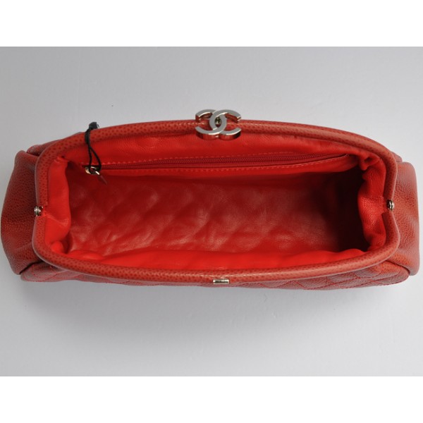 Chanel A32342 Red Caviar Leather Clutch