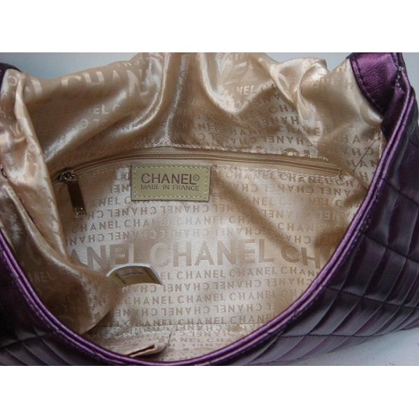 Chanel Borsa In Pelle Di Agnello A37222 Frizione Viola